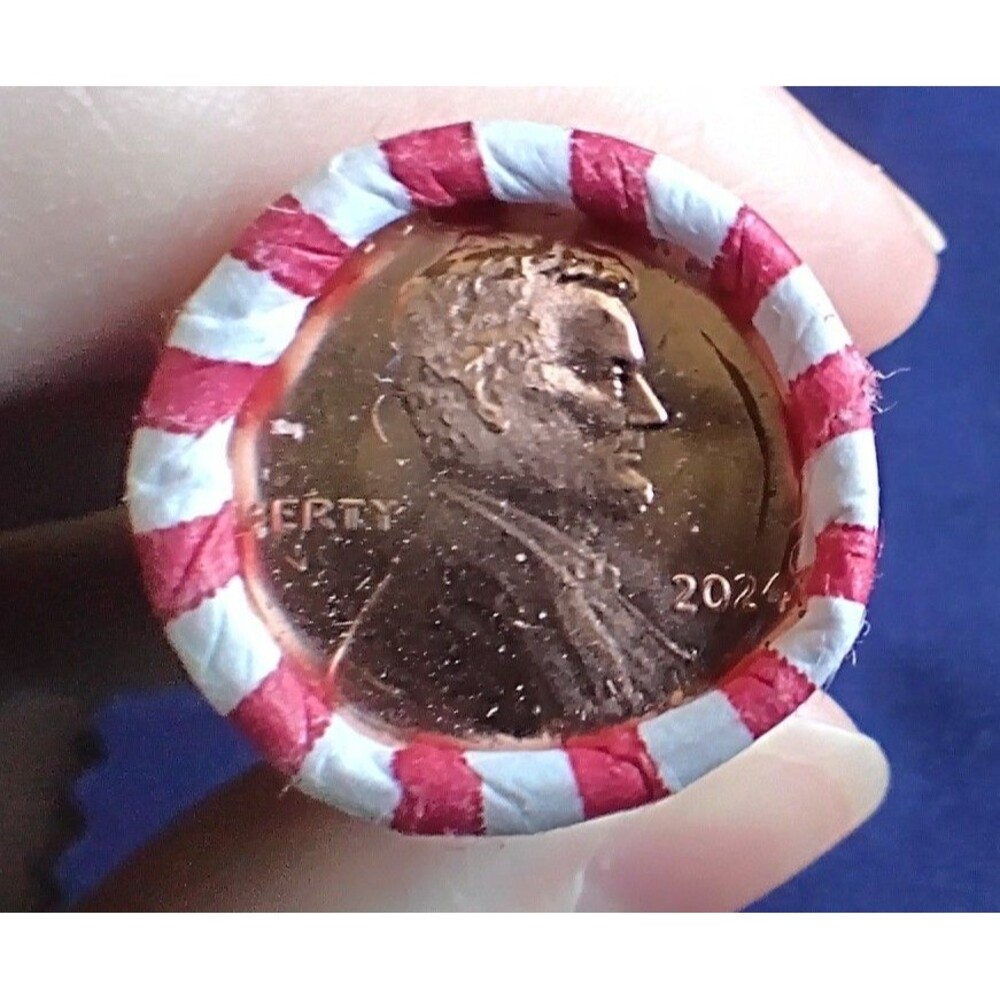 2024-P Lincoln Shield Cents Uncirc Penny Roll 50 Coins OBW BU From Box [AL-M13]